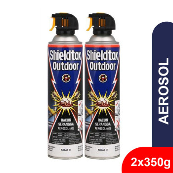Shieldtox Aerosol Outdor Crawling Insect Killer Twin Pack (350g x 2)