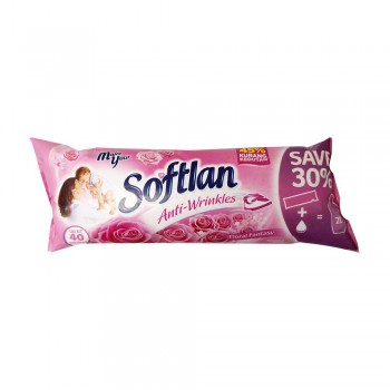 Softlan Anti Wrinkles Floral Fantasy (Pink) Fabric Conditioner 500ml Refill Concentrate Pouch