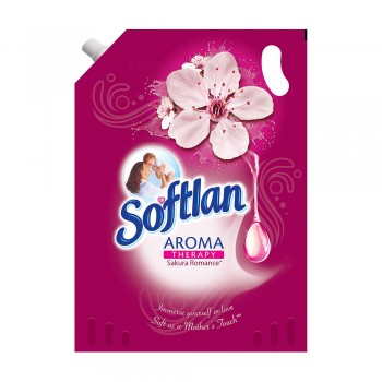 Softlan Aroma Therapy Sakura (Pink) Fabric Conditioner 1.5L Refill