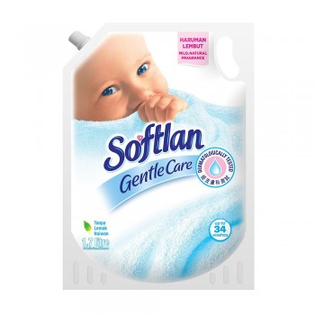 Softlan Gentle Care Baby (White) Fabric Conditioner 1.7L Refill