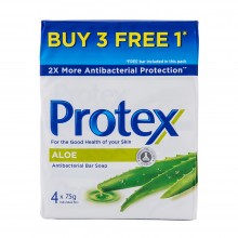 Protex Aloe Vera Antibacterial Bar Soap Valuepack 75g x 4