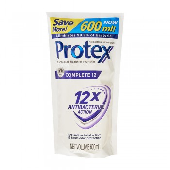 Protex Complete 12 Antibacterial Shower Gel 600ml Refill