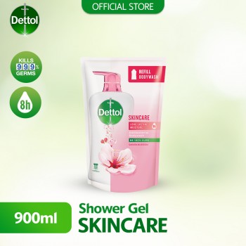 Dettol Shower Gel Skincare 900ml Refill Pouch