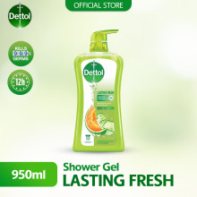 Dettol Shower Gel 950ml+250ml Lasting Fresh