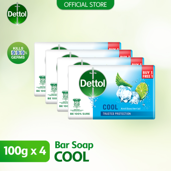 Dettol Body Soap Cool 105g 3+1 (free)