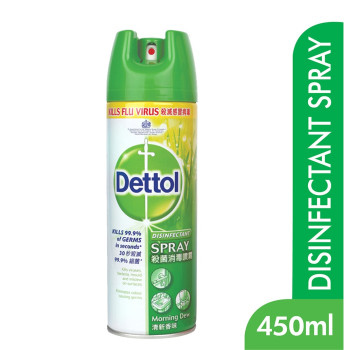 Dettol Antibacterial Germicidal Hygiene Liquid Disinfectant Spray Morning Dew 450ml