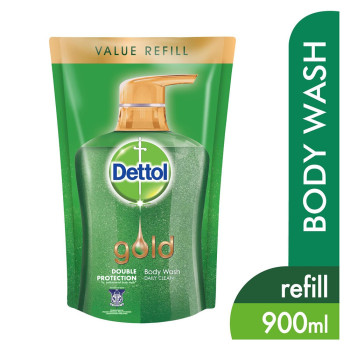 Dettol Gold Shower Gel Daily Gel 900ml Refill Pouch