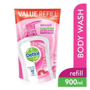 Dettol BodyWash Skincare 900ml Value Refill Pouch