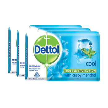 Dettol Body Soap Cool 65g x 3 Pack