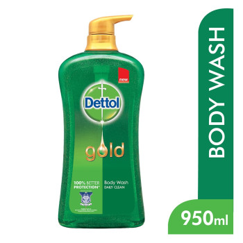 Dettol Gold Shower Gel Daily Clean 950ml Bottle