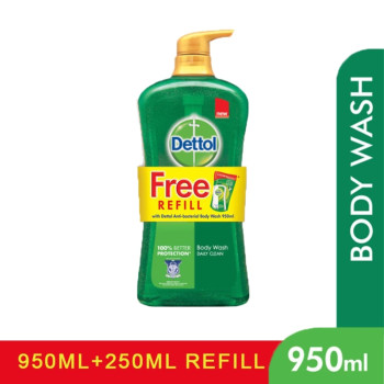 Dettol Shower Gel 950ml+250ml Daily Clean