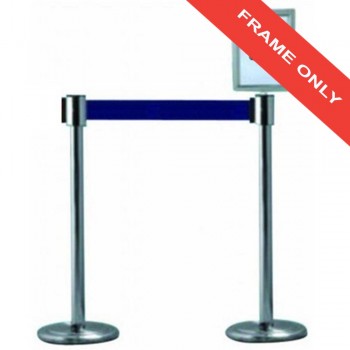 Stainless Steel Q-Up Frame (FRQ1211/SS) - for Self Retractable Belt Q-Up Stand (A4) (Item No: G05-61)