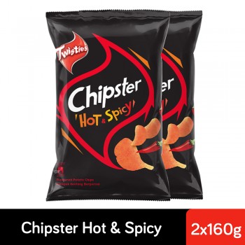 Twisties Chipster Potato Chips Hot & Spicy (160g x 2)