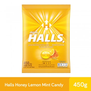 HALLS Honey Lemon Candy Bag 450S