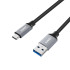 Aukey CB-CD2 Ultra Durable Nylon USB 3.0 USB-C to USB-A Cable, 1 m, Black (608119188659)