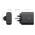 Aukey PA-Y11 48W 2-Port USB C with Power Delivery & Quick Charge 3.0 Wall Charger UK Plug Black (608119189601)