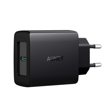 Aukey PA-Y7 Amp USB C Power Delivery Duo 29W 1+2 Port Wall Chager EU Plug Black (601629299280)