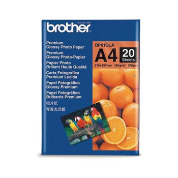 Brother BP61GLA - A4 Premium Glossy 20 sheets (Item No:GV160826108004) EOL-10/10/2016