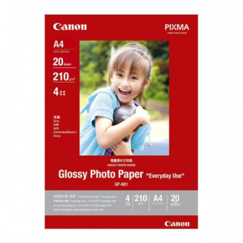 Canon Glossy Photo Paper Everyday Use - A4 - 20 sheets - 170g (GP-601) EOL 16/08/2016