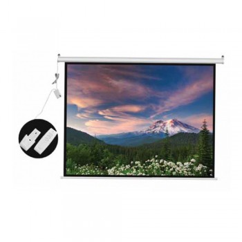DP Screen Motorised Projector Screen Electric Projection Screen - Matte White Surface - DP-ELC-120D - Screen Ratio 6' x 8' (4:3 Format) - Screen Size 2440 x 1830mm