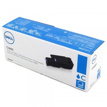Dell C1660 Cyan Toner Cartridge DWGCP (Item no: DELL C1660W CY)