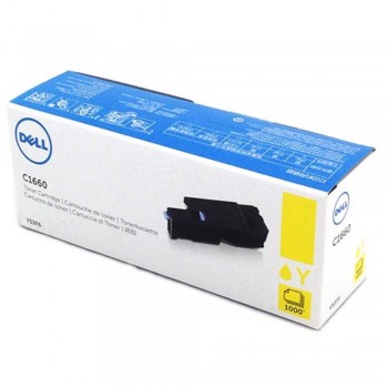 Dell C1660 Yellow Toner Cartridge V53F6 (Item no: DELL C1660W YL)