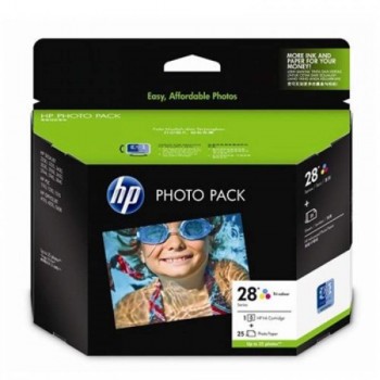 HP 28 Photo Value Pack-4 x 6 in plus tab/25 sht (Q8893AA)