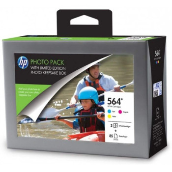 HP 564 Series Photosmart Value Pack-85 sht/4 x 6 in with Photo Storage Box (HP SD741A)