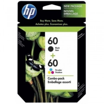 HP 60 Black and Tri-color Ink Cartridge Combo Pack (CN067AA)