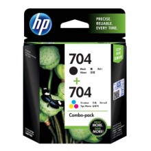HP 704 Combo Pack Black/Tri-color Original Ink Advantage Cartridges (F6V33AA)