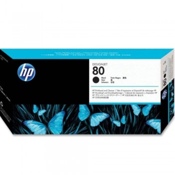 HP 80 DesignJet Printhead/Printhead Cleaner - Black (C4820A)