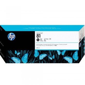 HP 81 DesignJet Dye Ink Cartridge 680-ml - Black (C4930A)