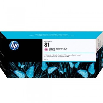 HP 81 DesignJet Dye Ink Cartridge 680-ml - Light Magenta (C4935A)