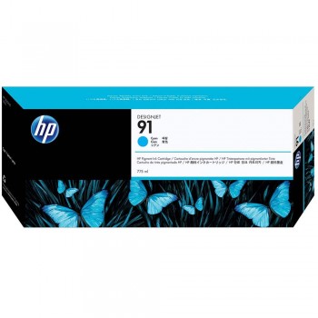 HP 91 DesignJet Pigment Ink Cartridge 775-ml - Cyan (C9467A)