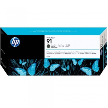 HP 91 DesignJet Pigment Ink Cartridge 775-ml - Matte Black (C9464A)