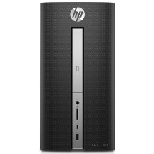HP Pavilion 570-p025d Desktop PC - i7-7700, 4gb ram, 1tb hdd, Intel/GT730, W10, Black