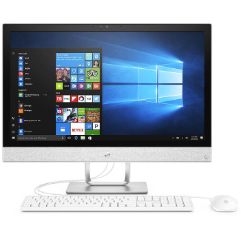 HP Pavillion 24-b110d 23.8" FHD AIO Touch Desktop PC - AMD A10, 8gb ram, 1tb hdd, Intel, W10, White