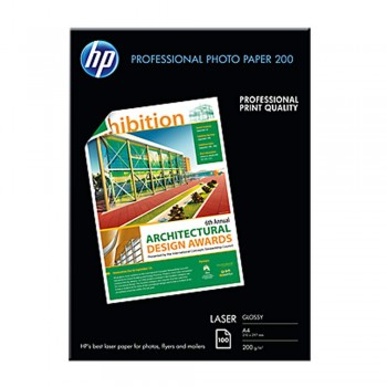 HP Professional Glossy LASER Photo Paper 200 - A4 / 100 Sheets / 200g (CG966A)