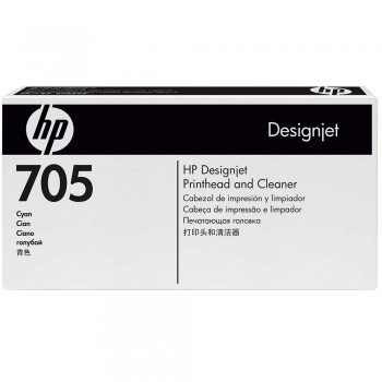 HP 705 DesignJet Printhead/Printhead Cleaner - Cyan (CD954A)