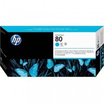 HP 80 DesignJet Printhead/Printhead Cleaner - Cyan (C4821A)