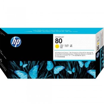 HP 80 DesignJet Printhead/Printhead Cleaner - Yellow (C4823A)