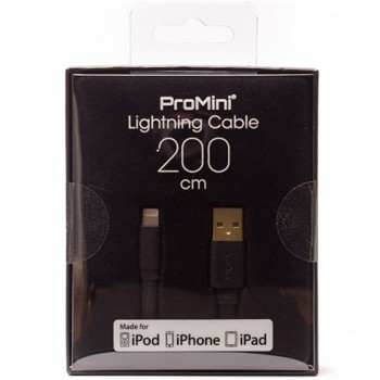 ProMini Lightning Cable 200cm - Black