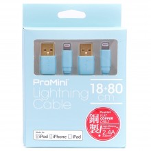 Magic Pro - ProMini Lightning cable 18cm + 80cm - Campanula Blue