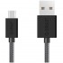 Orico MDC-10 1M Strong Nylon Braided Micro USB Fast Charging Data Cable - Black (Item No: D15-80)