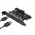 Orico PVU3-502I PCI-E Express Card to 5 USB3.0 External Port & 2 Ports 20 pin USB 3.0 Output Port