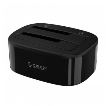 Orico 6228US3-C Dual Bay Super Speed USB 3.0 HDD Docking Station with Off Line Clone - Black