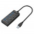 Orico W9PH4-U3 Portable 4-Port USB3.0 Hub with Power Switch