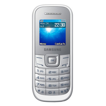 Samsung Keytone E1200 1.52â€ TFT Basic Phone - GSM 2G, 800mAh, White