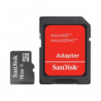 Sandisk Micro SD with Adapter 16GB