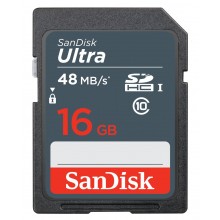 SanDisk Ultra 16GB 48MB/s Class10 microSDHC UHS-I Memory Card